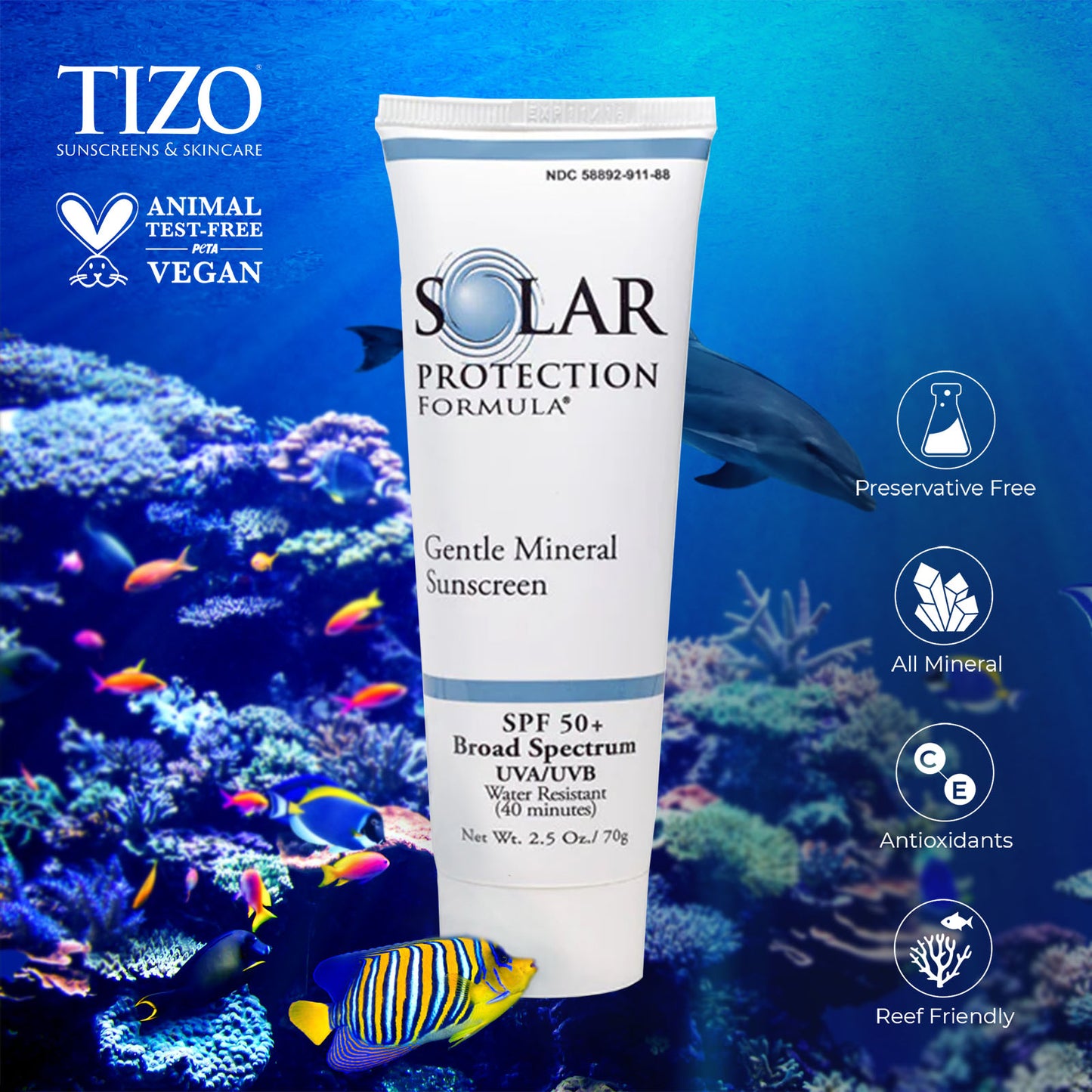 TiZO : Formule de protection solaire SPF 50